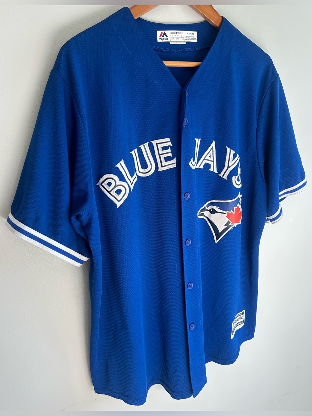 Authentic Majestic Toronto Blue Jays Edwin Encarnacion Baseball Jersey Sz XL #12 - Picture 2 of 10
